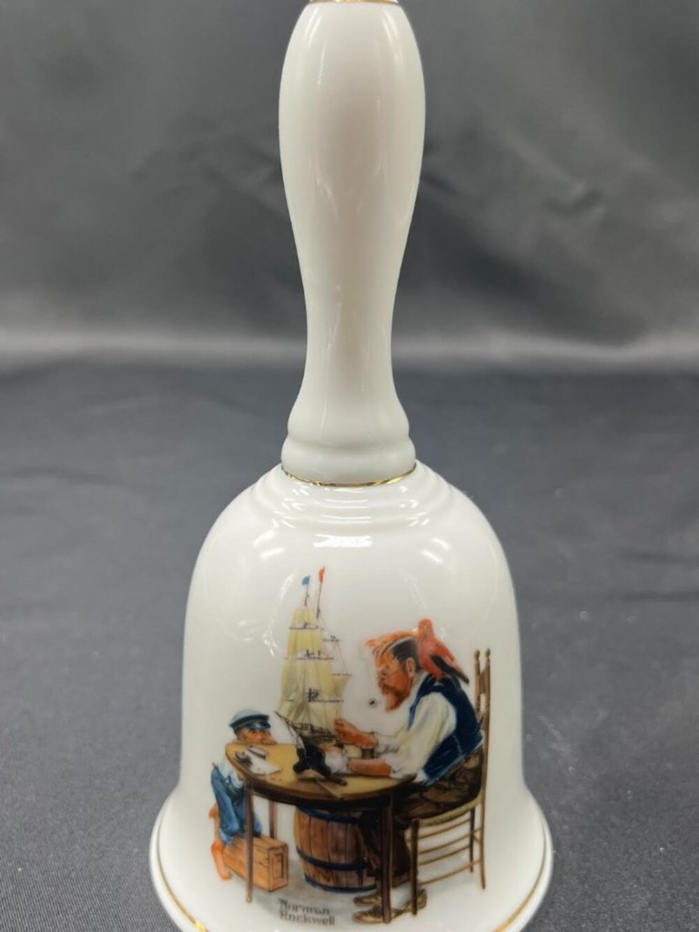 Vintage 1985 Norman Rockwell “For A Good Boy” Porcelain Collector’s Bell